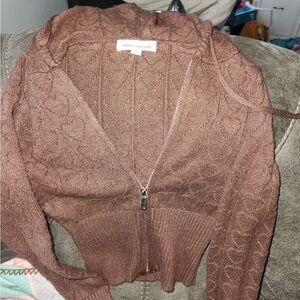 Urban Outfitters Chocolate Brown Knit Cardigan